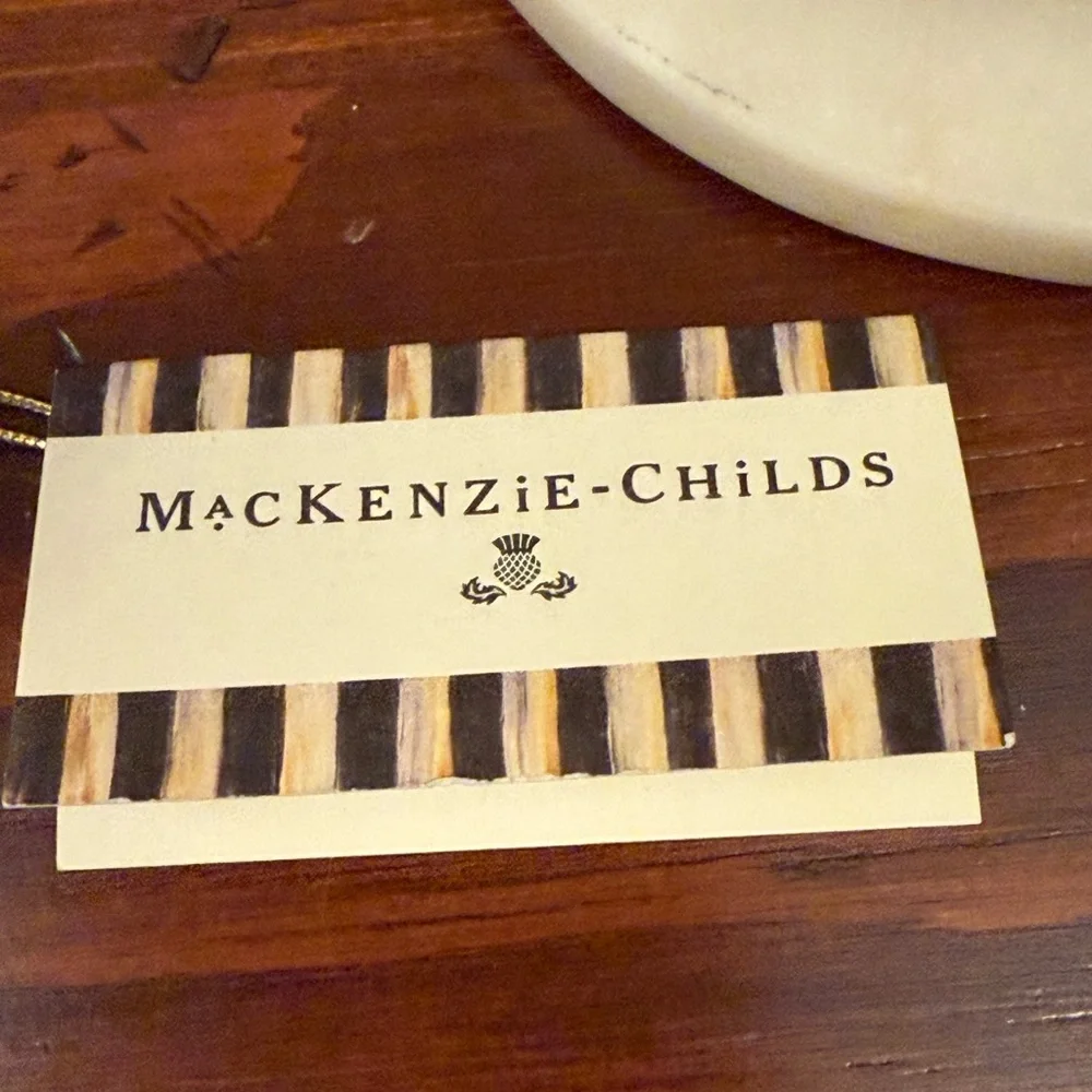 MACKENZIE CHILDS 2024 Crystal Palace Wreath Glass Ornament - Picture 14 of 16